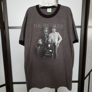 Beatles gray ringer short sleeve tee
